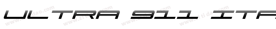 Ultra 911 Italic字体转换